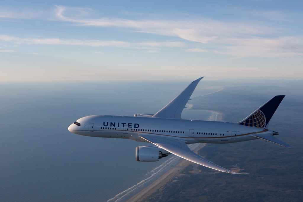 United Airlines Boeing787